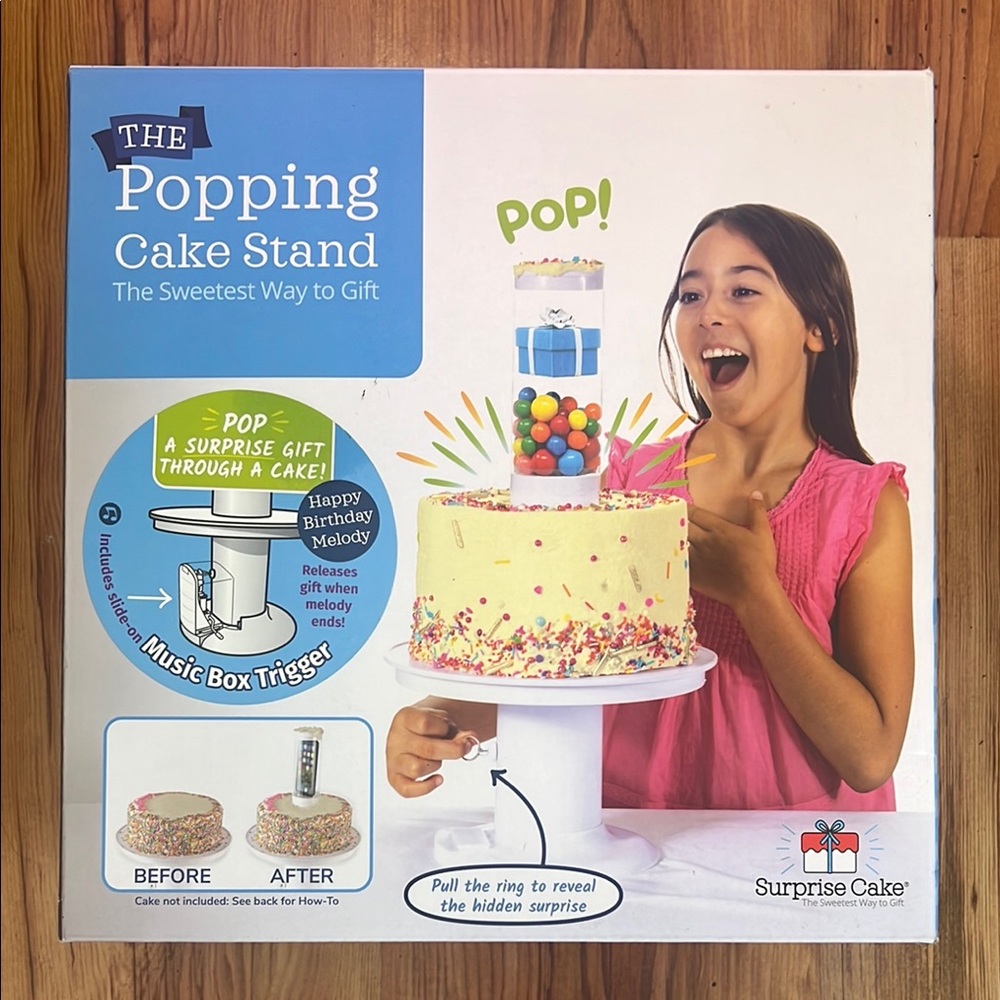 Popping Cake Stand - White